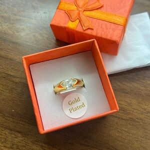 Beautiful Modern Gold Plated Ring